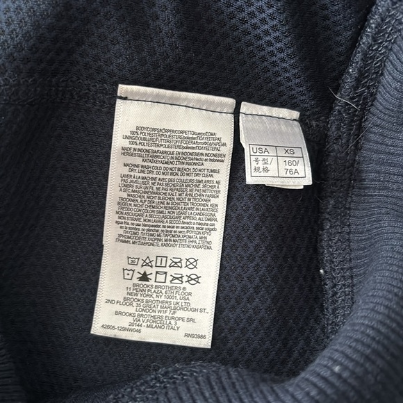 BROOKS BROTHERS, ladies blue Teddy Fleece Funnel Neck pullover, Athleisure XS - Picture 6 of 7